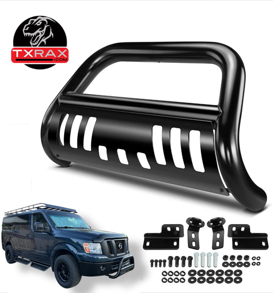 Bull Bar for All Nissan NV Models 3" Grille Guard w/ Skid Plate