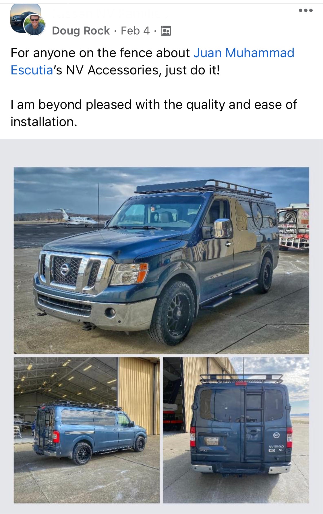 Custom Deluxe Roof Rack NISSAN NV3500